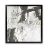 Shop Whats Happening V Neutral (Square) Art Print-Abstract, Black, Square, View All, WA, White-framed painted poster wall decor artwork