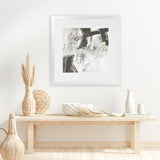 Shop Whats Happening V Neutral (Square) Art Print-Abstract, Black, Square, View All, WA, White-framed painted poster wall decor artwork