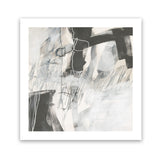 Shop Whats Happening V Neutral (Square) Art Print-Abstract, Black, Square, View All, WA, White-framed painted poster wall decor artwork