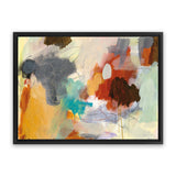 Shop Hardy I Canvas Art Print-Abstract, Grey, Horizontal, Orange, Rectangle, Red, View All, WA-framed wall decor artwork