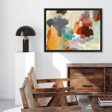 Shop Hardy I Canvas Art Print-Abstract, Grey, Horizontal, Orange, Rectangle, Red, View All, WA-framed wall decor artwork