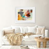 Shop Hardy I Art Print-Abstract, Grey, Horizontal, Orange, Rectangle, Red, View All, WA-framed painted poster wall decor artwork