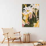 Shop Similar Canvas Art Print-Florals, Green, Portrait, Rectangle, View All, WA, Yellow-framed wall decor artwork