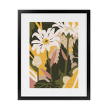 Shop Similar Art Print-Florals, Green, Portrait, Rectangle, View All, WA, Yellow-framed painted poster wall decor artwork