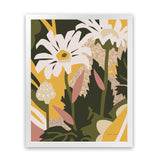 Shop Similar Art Print-Florals, Green, Portrait, Rectangle, View All, WA, Yellow-framed painted poster wall decor artwork