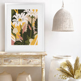 Shop Similar Art Print-Florals, Green, Portrait, Rectangle, View All, WA, Yellow-framed painted poster wall decor artwork