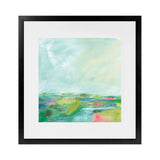 Shop Colorful Horizon Square I (Square) Art Print-Abstract, Blue, Square, View All, WA-framed painted poster wall decor artwork