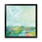 Shop Colorful Horizon Square I (Square) Art Print-Abstract, Blue, Square, View All, WA-framed painted poster wall decor artwork