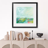 Shop Colorful Horizon Square I (Square) Art Print-Abstract, Blue, Square, View All, WA-framed painted poster wall decor artwork
