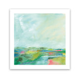 Shop Colorful Horizon Square I (Square) Art Print-Abstract, Blue, Square, View All, WA-framed painted poster wall decor artwork