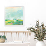 Shop Colorful Horizon Square II (Square) Art Print-Abstract, Blue, Square, View All, WA-framed painted poster wall decor artwork