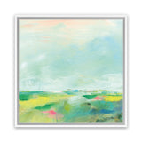 Shop Colorful Horizon Square II (Square) Canvas Art Print-Abstract, Blue, Square, View All, WA-framed wall decor artwork