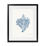 Shop Sea Garden II Royal Blue Art Print-Blue, Botanicals, Portrait, Rectangle, View All, WA, White-framed painted poster wall decor artwork