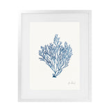 Shop Sea Garden II Royal Blue Art Print-Blue, Botanicals, Portrait, Rectangle, View All, WA, White-framed painted poster wall decor artwork