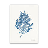 Shop Sea Garden III Royal Blue Canvas Art Print-Abstract, Blue, Botanicals, Portrait, Rectangle, View All, WA, White-framed wall decor artwork