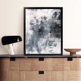 Shop Oracle I Art Print-Abstract, Grey, Portrait, Rectangle, View All, WA-framed painted poster wall decor artwork