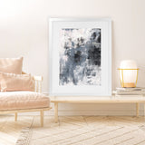 Shop Oracle I Art Print-Abstract, Grey, Portrait, Rectangle, View All, WA-framed painted poster wall decor artwork