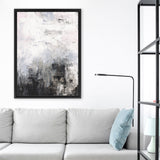 Shop Oracle III Canvas Art Print-Abstract, Black, Portrait, Rectangle, View All, WA, White-framed wall decor artwork