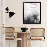 Shop Oracle III Art Print-Abstract, Black, Portrait, Rectangle, View All, WA, White-framed painted poster wall decor artwork