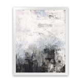 Shop Oracle III Art Print-Abstract, Black, Portrait, Rectangle, View All, WA, White-framed painted poster wall decor artwork