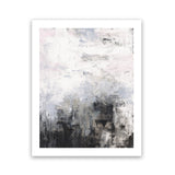 Shop Oracle III Art Print-Abstract, Black, Portrait, Rectangle, View All, WA, White-framed painted poster wall decor artwork