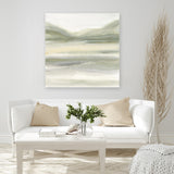 Shop Valleyscape IV (Square) Canvas Art Print-Abstract, Green, Neutrals, Square, View All, WA-framed wall decor artwork