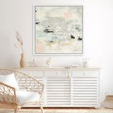 Shop Steps on Stones II (Square) Canvas Art Print-Abstract, Neutrals, Square, View All, WA-framed wall decor artwork