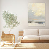 Shop Where Land Meets Sky Canvas Art Print-Abstract, Portrait, Rectangle, View All, WA, Yellow-framed wall decor artwork