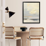 Shop Where Land Meets Sky Art Print-Abstract, Portrait, Rectangle, View All, WA, Yellow-framed painted poster wall decor artwork