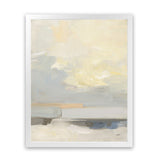 Shop Where Land Meets Sky Art Print-Abstract, Portrait, Rectangle, View All, WA, Yellow-framed painted poster wall decor artwork