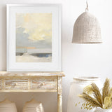 Shop Where Land Meets Sky Art Print-Abstract, Portrait, Rectangle, View All, WA, Yellow-framed painted poster wall decor artwork