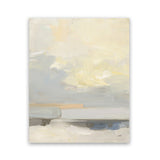 Shop Where Land Meets Sky Art Print-Abstract, Portrait, Rectangle, View All, WA, Yellow-framed painted poster wall decor artwork