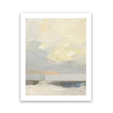 Shop Where Land Meets Sky Art Print-Abstract, Portrait, Rectangle, View All, WA, Yellow-framed painted poster wall decor artwork