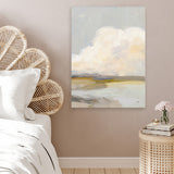 Shop Dream of Clouds Canvas Art Print-Abstract, Grey, Portrait, Rectangle, View All, WA, Yellow-framed wall decor artwork