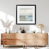 Shop Morning Sea Light (Square) Art Print-Abstract, Blue, Square, View All, WA-framed painted poster wall decor artwork