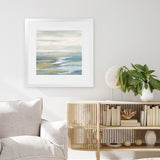 Shop Morning Sea Light (Square) Art Print-Abstract, Blue, Square, View All, WA-framed painted poster wall decor artwork