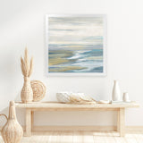 Shop Morning Sea Light (Square) Art Print-Abstract, Blue, Square, View All, WA-framed painted poster wall decor artwork