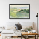 Shop Gentle World Canvas Art Print-Abstract, Green, Horizontal, Rectangle, View All, WA-framed wall decor artwork