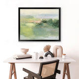 Shop Gentle World Art Print-Abstract, Green, Horizontal, Rectangle, View All, WA-framed painted poster wall decor artwork