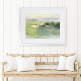 Shop Gentle World Art Print-Abstract, Green, Horizontal, Rectangle, View All, WA-framed painted poster wall decor artwork