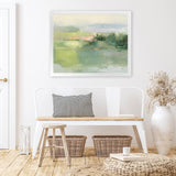 Shop Gentle World Art Print-Abstract, Green, Horizontal, Rectangle, View All, WA-framed painted poster wall decor artwork