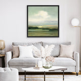 Shop View from the Top (Square) Canvas Art Print-Abstract, Green, Square, View All, WA-framed wall decor artwork