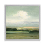 Shop View from the Top (Square) Canvas Art Print-Abstract, Green, Square, View All, WA-framed wall decor artwork