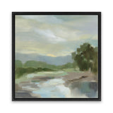 Shop Sage Lake (Square) Canvas Art Print-Abstract, Green, Square, View All, WA-framed wall decor artwork