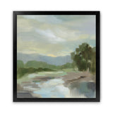 Shop Sage Lake (Square) Art Print-Abstract, Green, Square, View All, WA-framed painted poster wall decor artwork