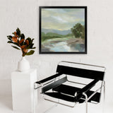 Shop Sage Lake (Square) Art Print-Abstract, Green, Square, View All, WA-framed painted poster wall decor artwork