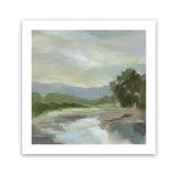 Shop Sage Lake (Square) Art Print-Abstract, Green, Square, View All, WA-framed painted poster wall decor artwork