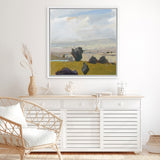 Shop View of the Valley (Square) Canvas Art Print-Abstract, Green, Square, View All, WA-framed wall decor artwork