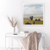 Shop View of the Valley (Square) Art Print-Abstract, Green, Square, View All, WA-framed painted poster wall decor artwork