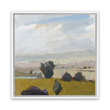 Shop View of the Valley (Square) Canvas Art Print-Abstract, Green, Square, View All, WA-framed wall decor artwork